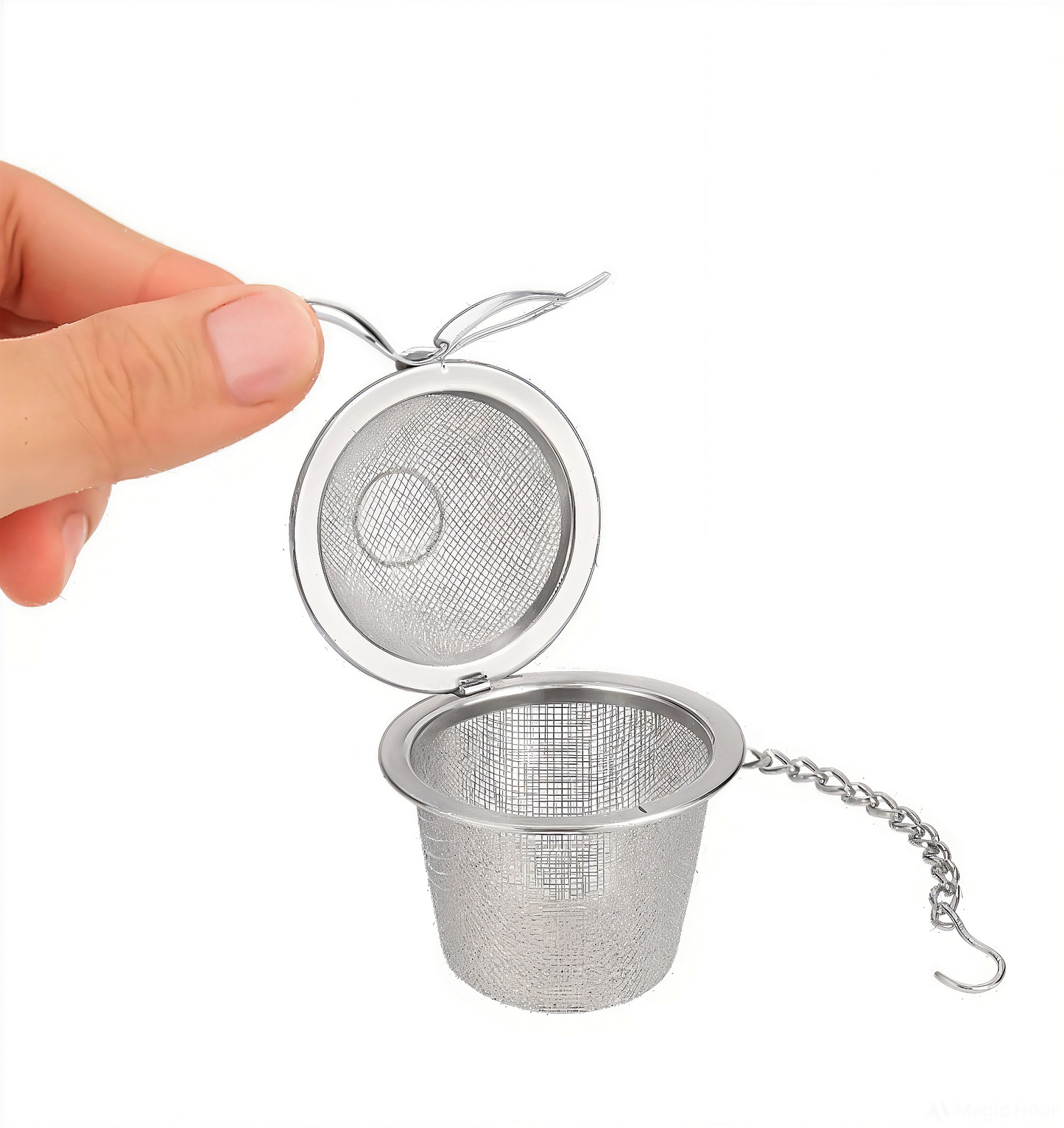 Stainless Steel Tea Infuser with Lid & Chain |