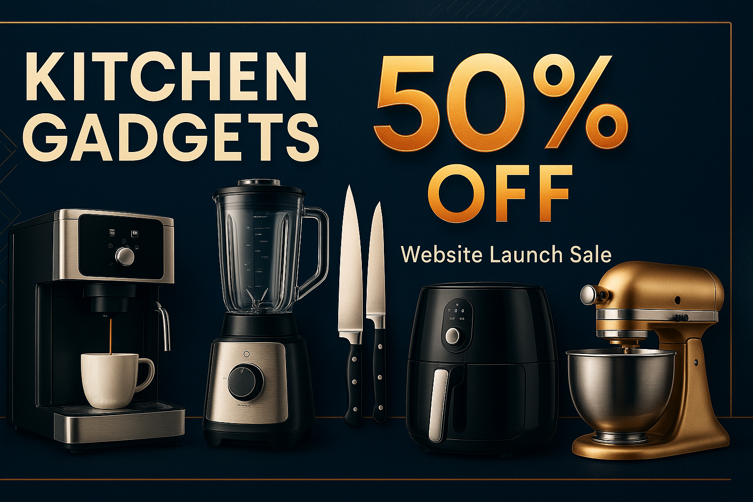 Professional Kitchen Gadgets Banner