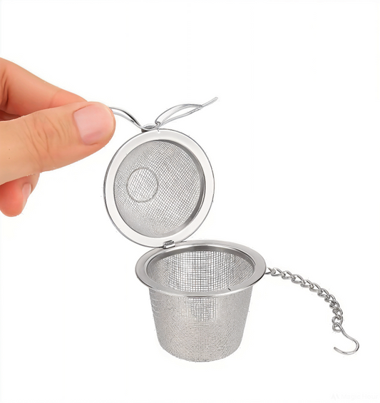 Stainless Steel Tea Infuser with Lid & Chain |