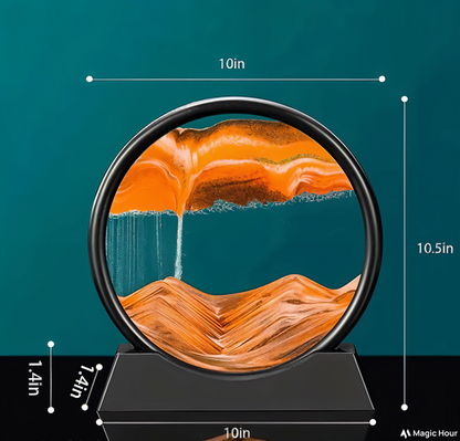 Moving Sand Art Picture Glass Liquid Painting 3D