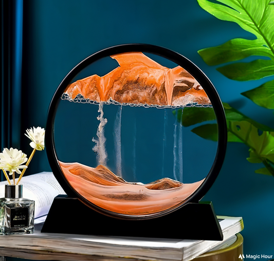 Moving Sand Art Picture Glass Liquid Painting 3D